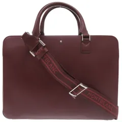 美品 モンブラン レザー ボルドー 2WAY ビジネスバッグ ブリーフケース 0696 MONTBLANC メンズのサムネイル