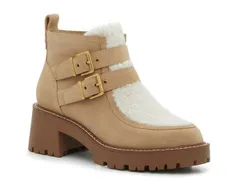 ヴィンスカムート レディース シューズ ブーツ・レインブーツ Vince Camuto Destonny Cozy Buckle Bootie Tan タンのサムネイル