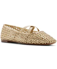 アルド レディース シューズ スリッポン・ローファー ALDO Womens Cornelia SlipOn Ballet Flats Gold Metallic Smooth ゴールドのサムネイル