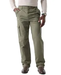 ゲス メンズ ボトムス カジュアルパンツ カーゴパンツ GUESS Mens Owen StraightFit Cargo Pants Olive オリーブのサムネイル