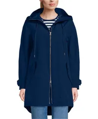 【送料無料】 ランズエンド レディース ジャケット・ブルゾン アウター Womens Squall ALine Rain Jacket Deep sea navyのサムネイル