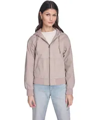 【送料無料】 リーバイス レディース ジャケット・ブルゾン アウター Womens Relaxed Hooded Bomber Jacket Fawnのサムネイル