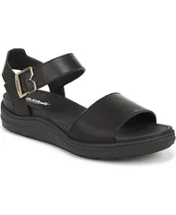 【送料無料】 ドクター・ショール レディース サンダル シューズ Womens Time Off Sky Sport Wedge Sandals BlackBlack Faux Leatherのサムネイル