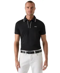 ゲス メンズ トップス ポロシャツ GUESS Mens Paul Piqu Polo Shirt Jet Black ブラックのサムネイル