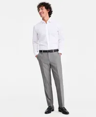 ヒューゴボス メンズ ボトムス カジュアルパンツ Hugo Boss Mens ModernFit Suit Separate Trousers Dark Grey グレーのサムネイル