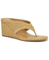ナインウェスト レディース シューズ スリッポン・ローファー サンダル Nine West Womens Jadde SlipOn Wedge Sandals Natural Raffiaのサムネイル