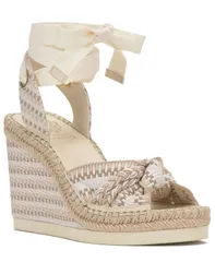 ヴィンスカムート レディース シューズ サンダル アンクル Vince Camuto Womens Bealie Ankle Wrap Wedge Sandals Ivory Multicreamyのサムネイル