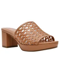 アンクライン レディース シューズ サンダル プラットフォーム ヒール Anne Klein Womens Paros Platform Block Heel Dressandals Nudeのサムネイル