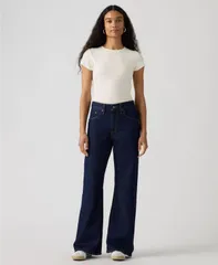 リーバイス レディース シューズ ブーツ・レインブーツカット ジーンズ Levis Womens PremiumidRise Loose Bootcut Jeanshaded Blue ブルーのサムネイル