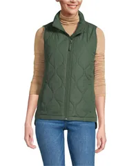 ランズエンド レディース アウター ジャケット・ブルゾン キルティング トール ベスト Lands End Womens Tall FeatherFree Onion Quilted Insulateのサムネイル