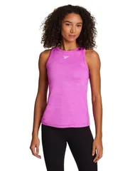 リーボック レディース トップス タンクトップ クルーネック Reebok Womens Marled Crewneck Performance Tank Top Virtual Pink ピンクのサムネイル