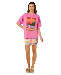 リップカール レディース トップス Tシャツ クルーネック プリント Rip Curl Womens Hayley O Heritage Printed Crewneck TShirt Super Pのサムネイル