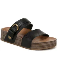 ブローフィッシュマリブ レディース シューズ サンダル Blowfish Malibu Womens Marge Slide Sandals Black Reptile Faux Leather ブラのサムネイル