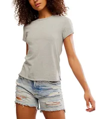 フリーピープル レディース トップス シャツ Free People Womens Nova TShirt Gray hound グレーのサムネイル