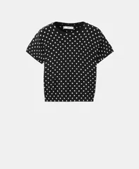 マンゴ レディース アウター ニット・セーター ドット MANGO Womens PolkaDot Knitted Sweater Black ブラックのサムネイル