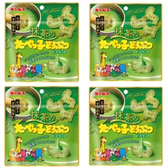 ギンビス　 石臼挽き  宇治抹茶使用 抹茶のたべっ子どうぶつ  40g×4袋 【賞味期限 2026年 11月】のサムネイル