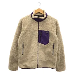 【中古】Patagonia レトロX サイズXXL アイボリー/パープル[91]のサムネイル