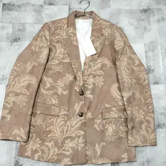 2025年春夏【未使用品】ZARA ザラ ペイズリー柄 テーラードジャケット Mサイズ 総柄 2B 2ボタン シングル ポリエステル 2025SSのサムネイル