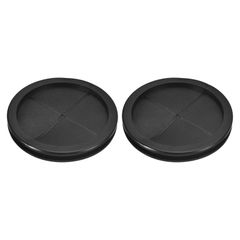 2個のゴムグロメット 5-1/8" 130mm ドリル穴 4-3/4" 120mm 内径 両面穴プラグリングガスケット ファイアウォールケーブルワイヤー保護用 黒c574