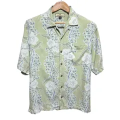 Tommy Bahama トミーバハマ アロハシャツ シルク100% オープンカラー メンズ Mサイズのサムネイル
