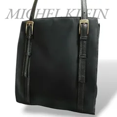 【MY0966】MICHEL KLEIN ミッシェルクラン トートバッグ ハンドバッグ レザー ナイロン ブラック 黒 肩掛け 手提げ 鞄 ファミリーのサムネイル