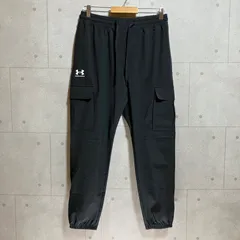 タグ付き 未使用 UNDER ARMOUR アンダーアーマー UAバイブウーブン カーゴパンツ ボトムス L ブラック 黒 メンズ SU-45-19のサムネイル