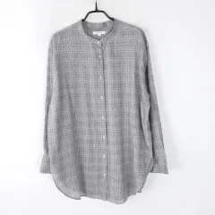 ニコアンド レディース CHECK ロング丈シャツ4のサムネイル