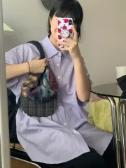 F バオン オーバーサイズ シャツ パープルのサムネイル