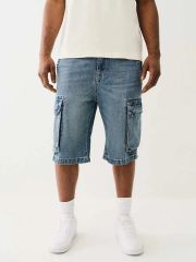 極美中古 TRUE RELIGION デニム バギー カーゴショーツ 34 - メルカリ