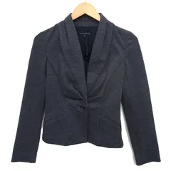 バナナリパブリック BANANA REPUBLIC ショールカラー ジャケット アウター 背抜き タック 0 チャコールグレー /NT13のサムネイル