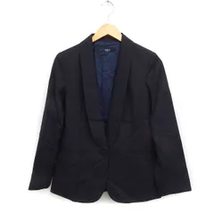 レイビームス Ray Beams ショールカラー ジャケット シングル 無地 1 ブラック 黒 /FT38のサムネイル