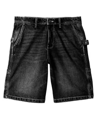 クイックシルバー メンズ ボトムス ハーフパンツ・ショーツ ショートパンツ デニム Quiksilver Mens Mercury Carpenter Denim Shorts Black ブラックのサムネイル