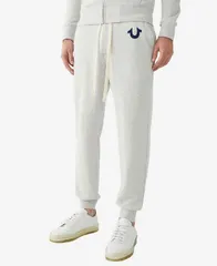 トゥルーレリジョン メンズ ボトムス カジュアルパンツ ジョガーパンツ ロゴ True Religion Mens Classic Logo Elastic Drawstring Joggers Oaのサムネイル
