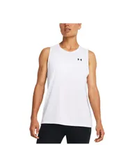 アンダーアーマー レディース トップス タンクトップ クルーネック Under Armour Womens UA Tech Crewneck Tank Top White Black ホワイトのサムネイル