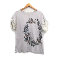 スーパーハッカ SUPER HAKKA カットソー Tシャツ 半袖 コットン 花柄 グレー 灰 /KT22のサムネイル