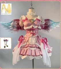 アイカツ！】三分妄想 星宮いちご風 オーロラキスコーデ ウィッグ+羽+