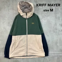 KRIFF MAYER クリフメイアー M カーキ 花粉ドロップアクティブフードジャケット マウンテンパーカー ナイロンジャケット フルジップ フーディー メッシュ 裏メッシュ 配色 切替 アウタートップス カジュアル 定番 人気 ★ ■■のサムネイル