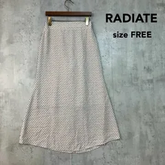 RADIATE ラディエイト F グレー 総柄 フレア スカート フレアスカート ロングスカート マキシスカート 総柄スカート 幾何学柄 小紋柄 ウエストゴム ボトムス エレガント キレイめ カジュアル 上品 定番 人気 ★ ■◆のサムネイル