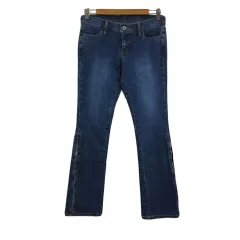 ディグレース DGRACE パンツ デニム ジーンズ フレア ロング ジップフライ 38(M) 紺 青 ネイビー ブルーのサムネイル