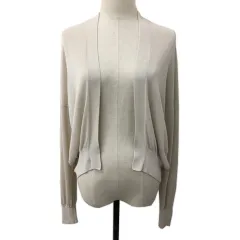 スピック＆スパン ノーブル Spick&Span Noble カーディガン ニット 前開き 透け感 無地 長袖 ベージュのサムネイル