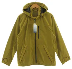 クロコダイル CROCODILE ジャケット 1604-15404 スタンドカラー フード 撥水加工 ストレッチ ジップアップ ロゴ マスタード系 Mのサムネイル