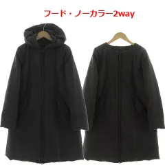 ジュエルチェンジズ Jewel Changes アローズ ダウンコート フード ノーカラー 2way ダブルジップ ダウン88％ ウール混 グレー 36のサムネイル