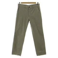 マーガレットハウエル MARGARET HOWELL チノパン パンツ ストレート 579-240408 日本製 コットン グレーカーキ Lのサムネイル