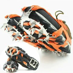 Professional climbing crampons, 18 studs, anti-slip spikes