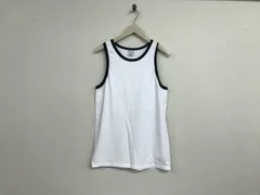 本物ワラワラスポーツWALLAWALLASPORTコットンタンクトップジレベストメンズサーフアメカジミリタリーストリートスケーターワークビジネススーツモードゴルフドレスバイカー白ホワイトS日本製のサムネイル