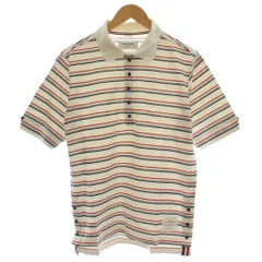 トムブラウン THOM BROWNE ポロシャツ 半袖 ボーダー 2 白 ホワイト /☆Gのサムネイル
