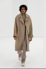 4 オーラリー 21FW スーパー マイルド シャトル マイル ウール ダブル コート ベージュのサムネイル