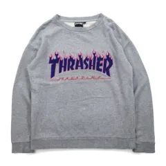 THRASHER MAGAZINE ファイヤーロゴ スウェット M グレー コットンのサムネイル