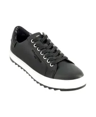 カール ラガーフェルド メンズ シューズ スニーカー ロゴ KARL LAGERFELD PARIS Mens Logo Plain Toe Bit Sneakers Black ブラックのサムネイル