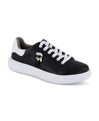 カール ラガーフェルド メンズ シューズ スニーカー KARL LAGERFELD PARIS Mens Karl Patch Sneakers Black ブラックのサムネイル